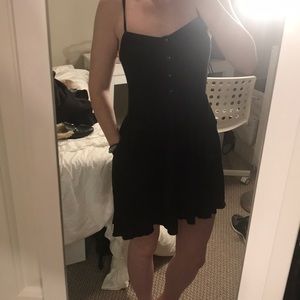 Express black sundress with pockets